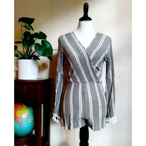 Gianni Bini black & white romper, size S